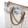 Secondhand Louis Vuitton Sac Plat Limited Edition Monogram Mirror Handbag in Silver M45884