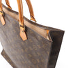 Louis Vuitton Sac Plat Monogram Canvas Handbag in Brown M51140 Secondhand