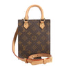 Louis Vuitton Sac Plat Petit Monogram Canvas 2Way Handbag in Brown M69442 Secondhand