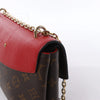 Louis Vuitton Saint Placide Monogram x Taurillon Crossbody Bag in Brown x Red M43713 Secondhand