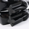 Louis Vuitton Silhouette Lines Patent Leather Ankle Boots in Black BR0137, Size 37.5 EU Secondhand