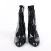 Louis Vuitton Silhouette Lines Patent Leather Ankle Boots in Black BR0137, Size 37.5 EU Secondhand