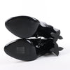 Louis Vuitton Silhouette Lines Patent Leather Ankle Boots in Black BR0137, Size 37.5 EU Secondhand