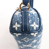Louis Vuitton Speedy Micro Monogram Denim Handbag in Blue Secondhand