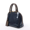 Louis Vuitton Alma BB Monogram Canvas and Vernis Leather Handbag in Navy M54705 Secondhand