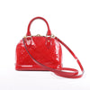 Louis Vuitton Monogram Vernis Alma BB Handbag in Red M91606 Secondhand