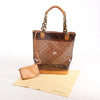 Louis Vuitton Ambre MM Vinyl Cabas Monogram Shoulder Bag in Brown M92501 Secondhand