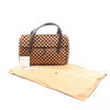 Secondhand Louis Vuitton Lionne Damier Sauvage Pony-style Leather Handbag in Brown M92131