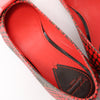 Louis Vuitton x Yayoi Kusama Bow 12 years Leather Polka Dot Ballet Flats in Red x Black, Size 38.5 EU Secondhand