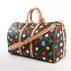 Louis Vuitton x Yayoi Kusama Monogram Keepall Bandouliere 45 Travel Bag M46377 Secondhand