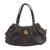 Louis Vuitton Monogram Mahina Leather Lunar GM Handbag in Brown M97052 Secondhand