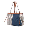 LOEWE Paulas Ibiza Large Canvas Stripes Cushion Tote Secondhand