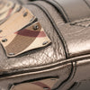 Burberry Supernova Check Canvas and Metallic Calfskin Brooke Warrior Tote Secondhand