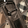 Burberry Supernova Check Canvas and Metallic Calfskin Brooke Warrior Tote Secondhand