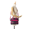 LOEWE Grained Bicolor Calfskin Cruz Satchel Secondhand