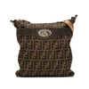 Fendi Zucca Canvas Selleria Crossbody Secondhand