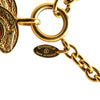 Chanel Gold Plated CC Quilted Pendant Necklace Secondhand