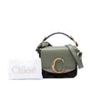 Chloé Mini Tricolor Croc Embossed Calfskin C Satchel Secondhand