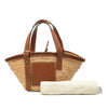 LOEWE Small Raffia Anagram Basket Tote Secondhand