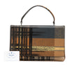 Prada Saffiano Tartan Print Top Handle Bag Secondhand