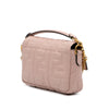Secondhand Fendi Mini Zucca Embossed Leather Baguette Satchel