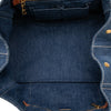 Prada Large Denim Canapa Logo Tote Secondhand