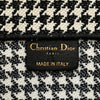 Dior Large Canvas Houndstooth Embroidered Book Tote Secondhand
