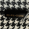 Dior Large Canvas Houndstooth Embroidered Book Tote Secondhand