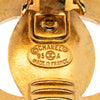 Chanel CC Gold Plated Turn Lock Clip on Earrings Secondhand