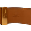Hermès Epsom and Gold Plated Collier de Chien Bracelet Secondhand