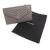 Saint Laurent Grain De Poudre Matelasse Chevron Classic Cassandre Chain Wallet Secondhand