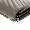 Saint Laurent Grain De Poudre Matelasse Chevron Classic Cassandre Chain Wallet Secondhand