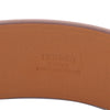 Hermès Barenia and Palladium Plated Super H Bracelet T4 Secondhand