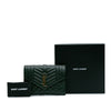 Saint Laurent Grain De Poudre Triquilt Monogram Envelope Clutch Secondhand