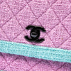 Chanel CC Quilted Bicolor Tweed Flap Secondhand