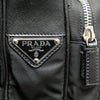 Prada Saffiano Trimmed Tessuto Shoulder Bag Secondhand
