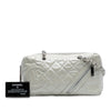 Chanel Quilted Aged Calfskin Cotton Club Bowler Bag Secondhand