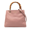 Gucci Small Calfskin Bamboo Shopper Satchel Secondhand
