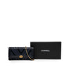 Chanel Chevron Mixed Leathers Boy Wallet on Chain Secondhand