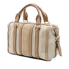 Burberry Suede Trimmed Canvas Nevinson Bowling Bag Secondhand