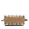 Burberry Suede Trimmed Canvas Nevinson Bowling Bag Secondhand