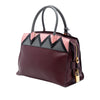 Prada Medium Saffiano Trimmed City Calf Greca Esplanade Satchel Secondhand