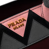 Prada Medium Saffiano Trimmed City Calf Greca Esplanade Satchel Secondhand