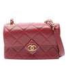 Chanel Mini Lambskin Diamond Lock Flap Secondhand