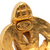 Chanel Gold Plated CC Heart Clip On Earrings Secondhand