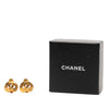 Chanel Gold Plated CC Heart Clip On Earrings Secondhand