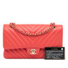 Chanel Medium Classic Chevron Lambskin Double Flap Secondhand