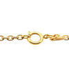 Chanel Gold Plated CC Quilted Pendant Necklace Secondhand