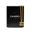 Chanel Gold Plated CC Quilted Pendant Necklace Secondhand