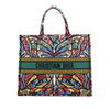 Dior Large Embroidered Canvas Butterfly Book Tote Secondhand